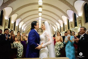 Casamento; A publicitária Flávia Pestana e o empresário Fábio Chagas recebeu seus convidados na última sexta