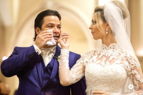 Casamento; A publicitária Flávia Pestana e o empresário Fábio Chagas recebeu seus convidados na última sexta