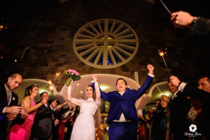 Casamento; A publicitária Flávia Pestana e o empresário Fábio Chagas recebeu seus convidados na última sexta