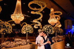 Casamento; A publicitária Flávia Pestana e o empresário Fábio Chagas recebeu seus convidados na última sexta