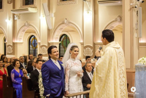 Casamento; A publicitária Flávia Pestana e o empresário Fábio Chagas recebeu seus convidados na última sexta