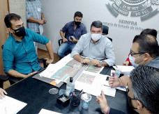Reunião em Campo Grande entre Marçal, Riedel e Alan tratou sobre a duplicação da Coronel Ponciano