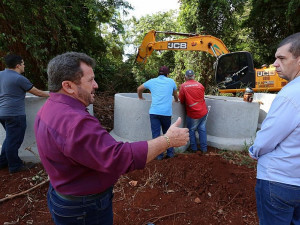 Laudir visitou obras com o secretário de Obras Públicas Crédito: A. Frota