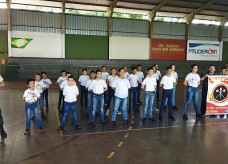 Crédito: Assessoria Vereador Laudir em visita na sede da Guarda Mirim