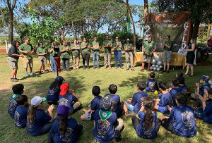 Foto: João Pires  Acampamento reuniu escoteiros e colaboradores dos 25 anos do Geld