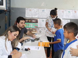 Atividades acontecem na escola Tengatui Marangatu, na Aldeia Jaguapiru, Reserva Indígena de Dourados / Foto: Assecom