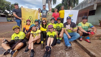 Mobilização reuniu grupos de ciclistas de Dourados e região que compareceram ao Hemocentro para doação de sangue (Fotos: Agetran/Assecom)