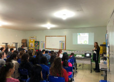Imam realiza palestras sobre educação ambiental em escolas municipais e estaduais de Dourados (Foto: Imam/Assecom)
