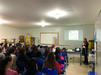 Imam realiza palestras sobre educação ambiental em escolas municipais e estaduais de Dourados (Foto: Imam/Assecom)