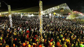 Milhares de pessoas passaram pelo Centro de Convenções nos 3 dias de festa (Foto: Marcos Adriano Macedo/Prefeitura de Dourados)