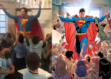 O advogado Leonardo Muylaert encara o Superman brasileiro e teve ações solidárias reconhecidas pela DC Comics. - Foto: arquivo pessoa/Reprodução DC Comics