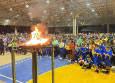 Jorjão ficou lotado para cerimônia de abertura do RemeFest (Foto: Rodrigo Pirola/Prefeitura de Dourados)