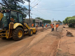 Serviços serão realizados nos próximos dias em todo o bairro e região – Fotos: Rodrigo Pirola/Prefeitura de Dourados