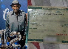 Antônio José Fernandes em seu aniversário de 112 anos – (Foto: Arquivo Pessoal)