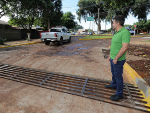Marçal Filho entrega obra que vai solucionar problema de alagamento na rua Afonso Pena, proximidades da avenida Guaicurus. Foto: A. Frota