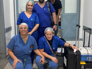 Equipe responsável pela captação dos órgãos no Hospital da Vida em Dourados – Foto: Assecom