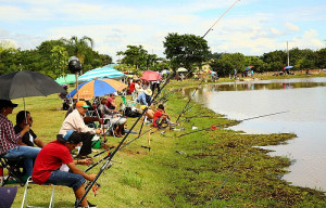 Pesca está liberada nesta quinta-feira das 7h às 17h no lago do parque Antenor Martins – Foto: A. Frota