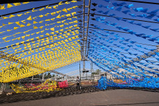 Montagem da estrutura de palco e de estandes da festa Junina segue para a etapa final – Fotos: A. Frota