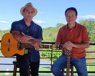 A dupla Vilela e Marco Aurélio anima a festa julina da feira de Dourados nesta sexta-feira; no sábado, DJs Fabricio e Leandro e, no domingo, Giovana Cohene. Foto: Divulgação