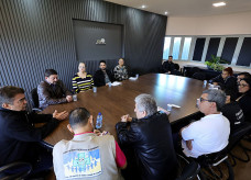 Reunião na manhã desta quarta-feira marcou o anúncio do aporte de R$ 3 milhões da Prefeitura de Dourados para a Fundação de Serviços de Saúde. Foto: A. Frota