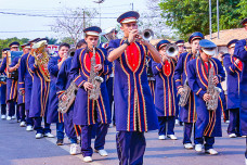 Delegações de 29 municípios de Mato Grosso do Sul disputam o Campeonato Estadual de Bandas e Fanfarras neste sábado em Dourados. Foto: Assecom