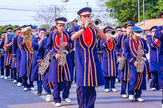 Delegações de 29 municípios de Mato Grosso do Sul disputam o Campeonato Estadual de Bandas e Fanfarras neste sábado em Dourados. Foto: Assecom