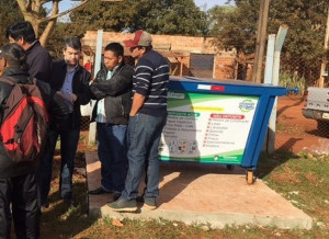 Contêineres distribuídos nas aldeias indígenas já apresenta resultado positivo quanto à coleta de lixo​