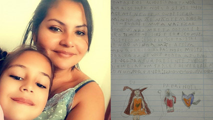 ‘Chorei muito’: mãe de menina que pediu para Papai Noel pagar aluguéis não sabia da cartinha