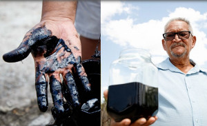 Um agricultor buscava água no quintal de casa e acabou encontrando um possível poço de petróleo - Foto: IFCE