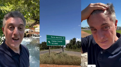 Luciano Huck desembarca em cidade de MS e avisa: ‘Não vim a passeio’