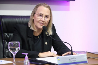 Liandra Brambilla (PSDB), presidente da Câmara Municipal de Dourados (Foto: F. Grott/CMD)