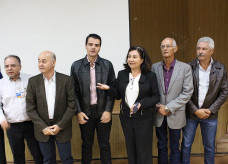 Com os colegas da região, a prefeita de Dourados participou de encontro com técnicos da Caixa Econômica Federal