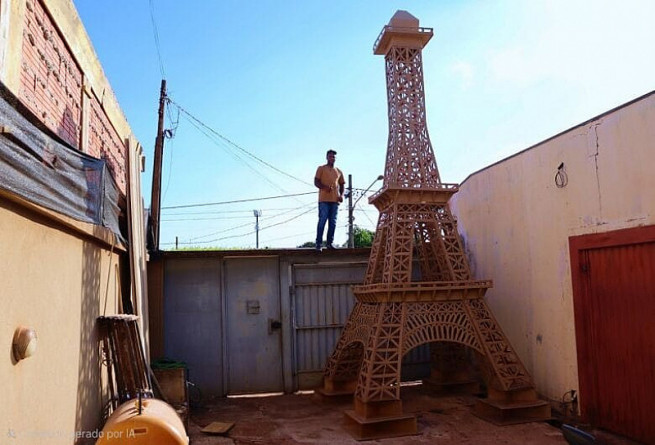Com talento e papelão, artista de Dourados busca realizar sonho de viver da arte