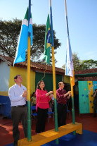 Hora cívica mobiliza comunidade de Macaúba