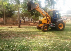 Na semana passada, o distrito de Indápolis foi beneficiado com limpeza e revitalização da praça local
