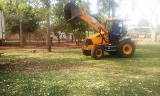 Na semana passada, o distrito de Indápolis foi beneficiado com limpeza e revitalização da praça local